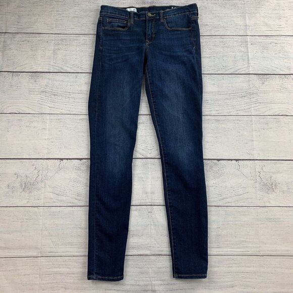 Gap 1969 Jeans sz 28 L Legging Skinny Dark Wash Inseam 31" Women's - Picture 2 of 10
